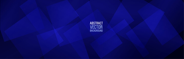 Obraz premium Abstract Blue Background with Gradient, Spots and Highlight. Dark Blue Vector Background with Blurred shapes.