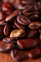 Mexican beans close up, macro