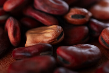 Mexican beans close up, macro