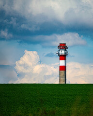 Chimney between fields
