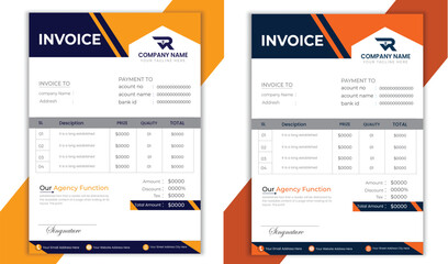 real estate invoice design