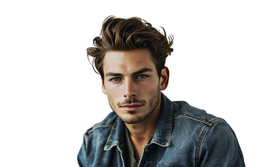 Obraz premium Attractive handsome gentleman, cut out - stock png.