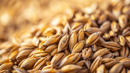 Close up barley malt