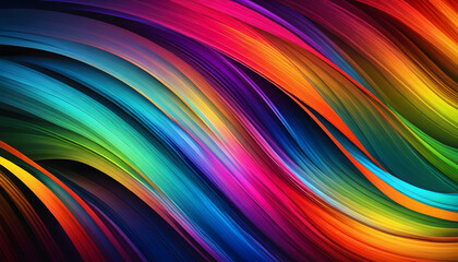 Naklejka premium Wild colorful dynamic abstract wallpaper background