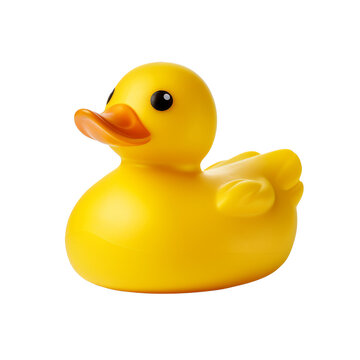 Rubber duck isolated. Isolated on transparent background.