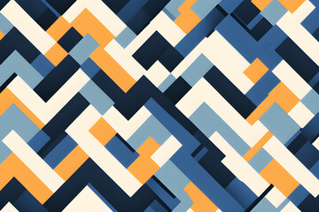 the charm of the elegant zigzag pattern generative ai
