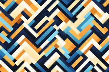 the charm of the elegant zigzag pattern generative ai