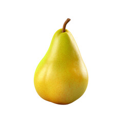 Pear isolated on white. Isolated on transparent background. 