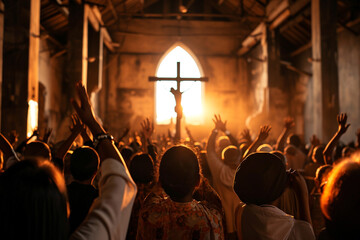 Good Friday, Easter, pray cross church Jesus Christ, spiritual, religious, sunlight, hope believe...