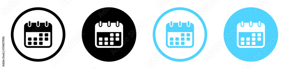 Aufkleber calendar icon. date icon. appointment icon. month planner icon. schedule icon - web icons set