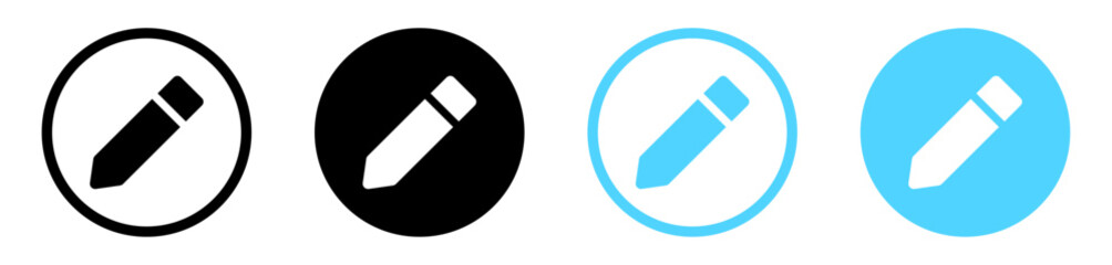 edit pen icon, create modify pen sign button, Pencil icon, sign up icon - editing text file document - web icons set