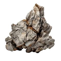 Rock isolated on transparent background. PNG