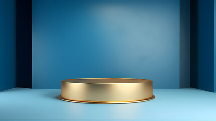 Simple product booth, podium, stage, product commercial photography background, cosmetics booth, 3D rendering