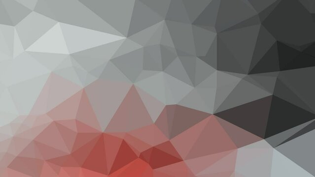 Cinematic Journey of Colors: Dynamic Low Poly Triangle Animation with Movement from Top Left to Bottom Right