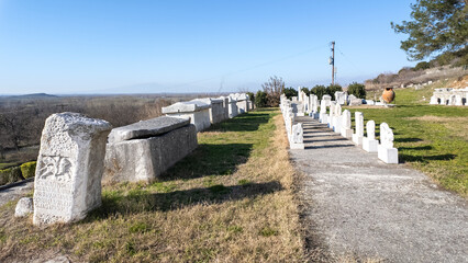 Ancient Ruins at archaeological area of Philippi, Greece