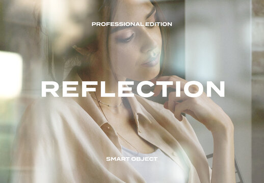Reflection Window Light Leak Photo Effect Paper Texture Template Mockup Overlay Style