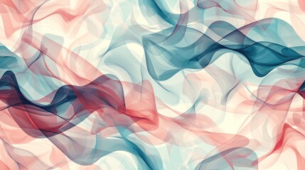  a blue, red, and white abstract background with wavy lines on a light pink and light blue color scheme.