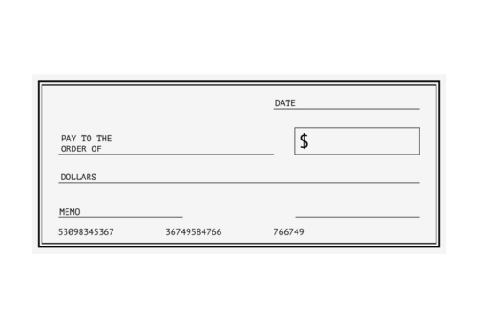 Blank White Check transparent background - Powered by Adobe