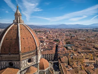 Tuinposter The giant cupola of the cathedral Santa Maria del Fiore in Florence © imagoDens