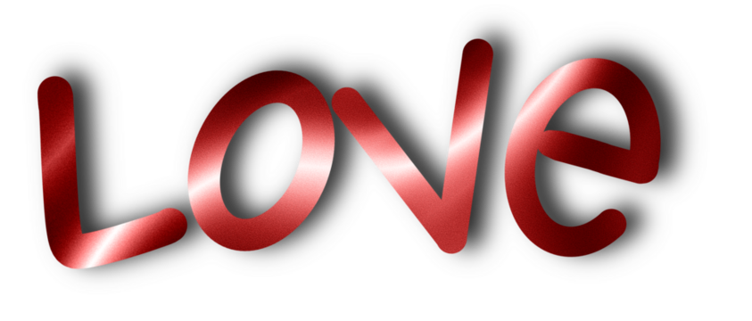 Handwritten Love textured lettering with drop shadow, 3d effect - Powered by Adobe