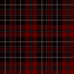 Tartan seamless pattern, red and black can be used in fashion decoration design for printing,clothes,  tablecloths, blankets, bedding, paper,fabric and other textile products. Vector illustration