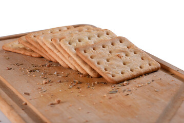 crunchy saltine cracker snack wheat flour biscuit