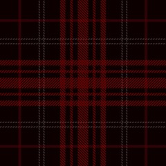 Tartan seamless pattern, red and black can be used in fashion decoration design for printing,clothes, tablecloths, blankets, bedding, paper,fabric and other textile products. Vector illustration