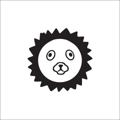 vector illustration of a stuffed lion