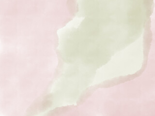 水彩画のピンクと薄い緑の背景、壁紙、模様
