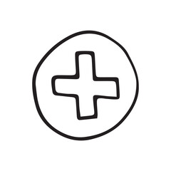 Obraz premium Doodle. medical icon. the icon. on a white background. medical equipment. telephone. doctor. to heal.