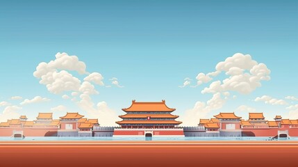 Fototapeta premium The Meridian Gate of the Forbidden City