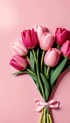 Fototapeta premium bouquet spring flowers, vertical background image for cellphone, mobile phone, ios, android instagram vertical 