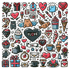 Free vector collection of illustrated heart icons