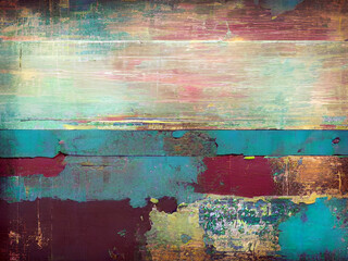 Colorful painted wooden planks as background texture