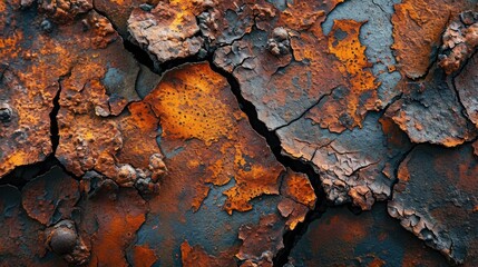 Rusty background. Old rust close-up.