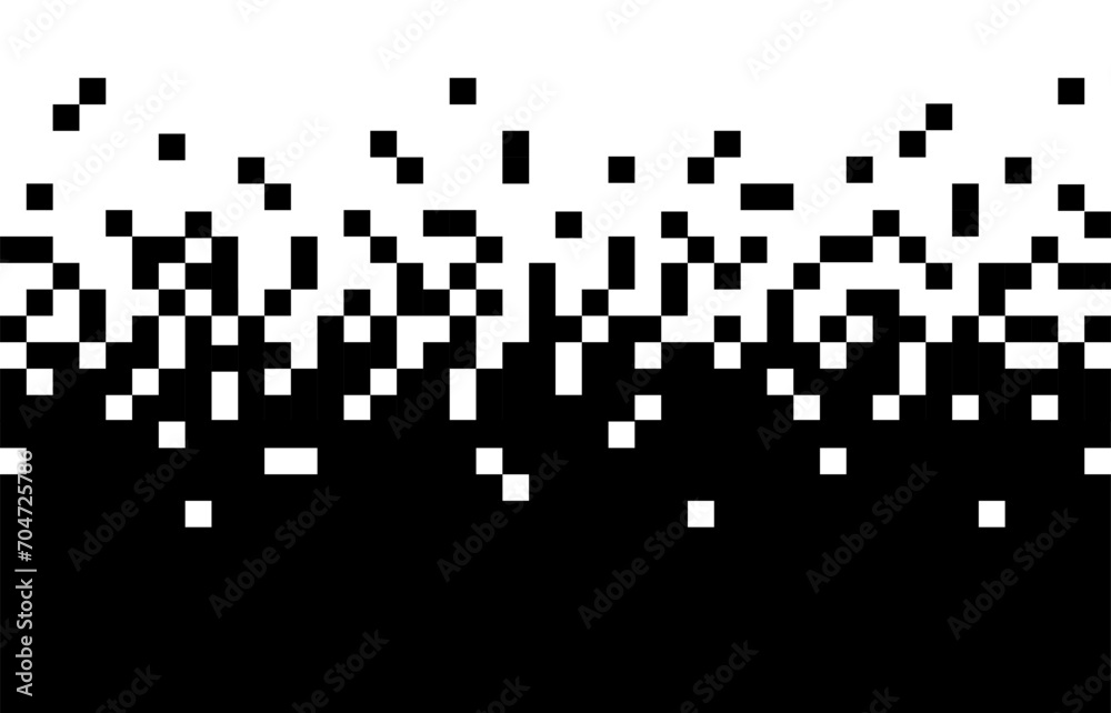 Fototapete pixel abstract gradient background. mosaic textures with simple square particles. dissolved filled s