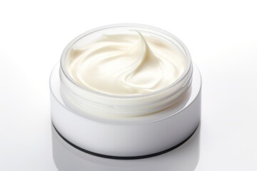 Beauty cream isolated on white background close up