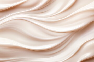 Closeup of creamy skincare product with cosmetic lotion background