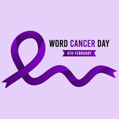 world cancer day greeting card