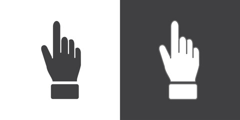 Double finger touch gesture related vector flat icon. Illustration of Touch screen gesture, Contains such icons as click, zoom, move, tap and more.