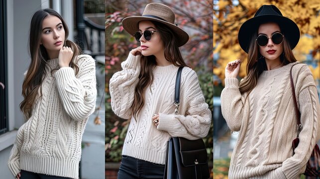 Neutral sweater outfit ideas