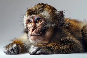 Lazy Monkey Isolated