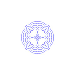 set of mandala circle elements vector circle