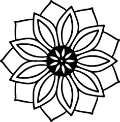 Mandala Circle Line Art Ornament Element