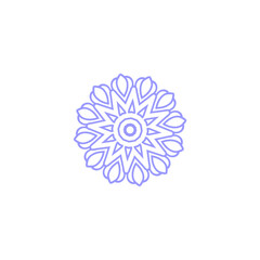 set of mandala circle elements vector circle