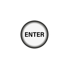 ENTER icon. Enter button. Vector illustration. EPS 10.