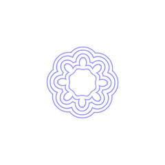 set of mandala circle elements vector circle