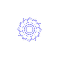 set of mandala circle elements vector circle
