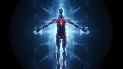 Technology abstract graphic poster web page PPT background, technology background