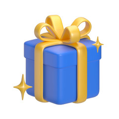 3D Blue Gift